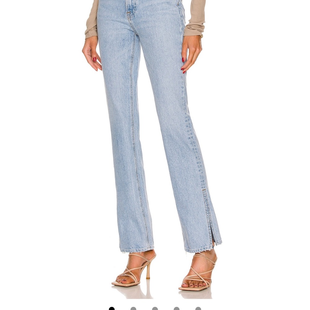 Harlow high rise slit boot cut Jean like new